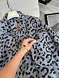 Жіноча тепла сорочка флісова в леопардовий принт (р. 42-48) 63131079, фото 7