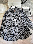 Жіноча тепла сорочка флісова в леопардовий принт (р. 42-48) 63131079, фото 8