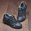 Чоловічі шкіряні кросівки (натуральна шкіра) чорні демісезонні для чоловіків на весну осінь, розміри 40-45, фото 6