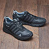 Чоловічі шкіряні кросівки (натуральна шкіра) чорні демісезонні для чоловіків на весну осінь, розміри 40-45, фото 2