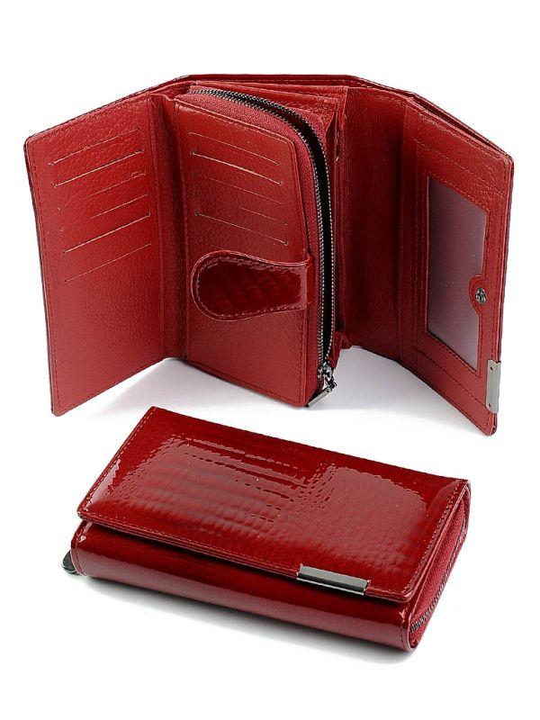 Жіночий шкіряний гаманець 5261 Red. Купити жіночий шкіряний гаманець гуртом і в роздріб в Україні