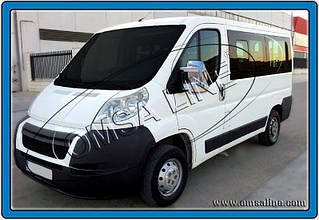 Накладки на зекала Fiat Ducato (фіат дукато) 2 шт. пласт CARMOS