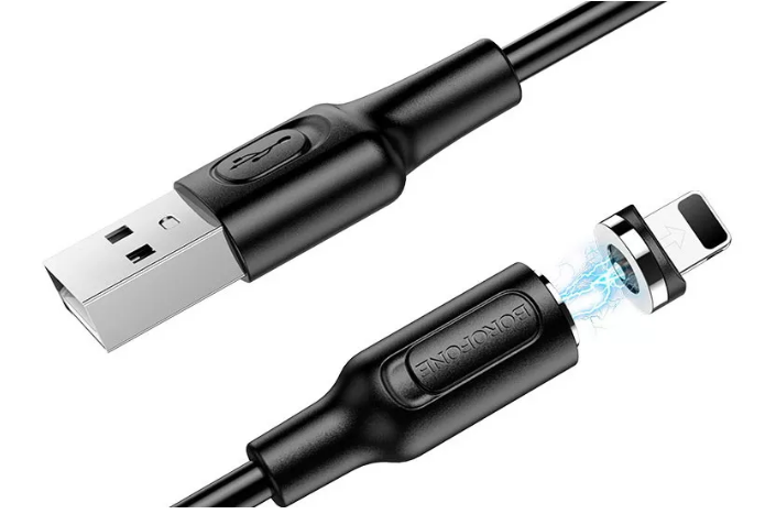 Магнітний кабель Borofone BX41 2,4А Lightning, шнур 360° для Iphone