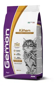 Сухий корм для кошенят Gemon Kitten з куркою та рисом 7 кг