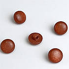 Гудзик круглий глянцевий цегляний 12мм