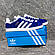 РОЗПРОДАЖ+безкоштовна доставка Чоловічі Кросівки кеди Adidas Gazelle сині, фото 2