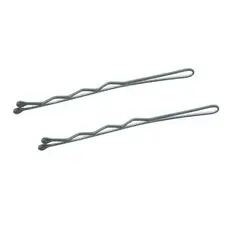 Невидимки для волосся хвилясті Tico Professional - Сріблясті (довжина 60 мм, вага 200 грам) (300564)