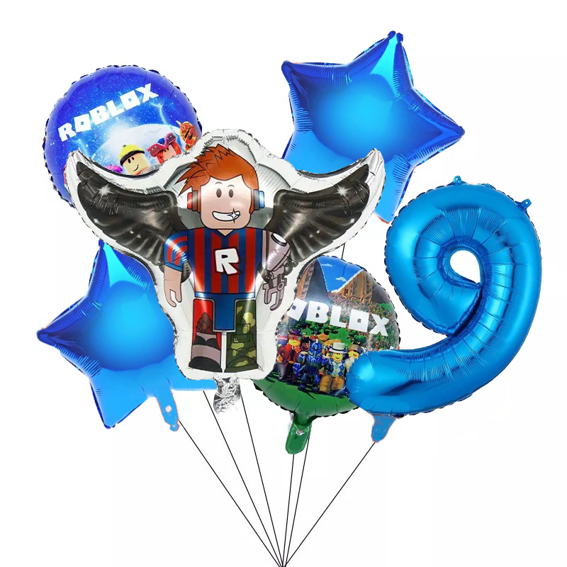 Фонтан із кульок Роблокс із цифрою | Синій