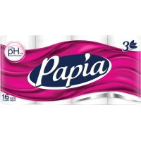 Туалетний папір Papia 3 шари 16 рулонів (8690536010042), фото 1