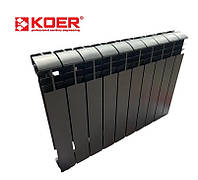 Радиатор биметалический KOER Ultra Black 100-500Bi