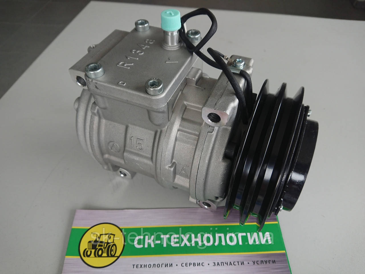 Компресор кондиціонера у зборі (зі шківом) JOHN DEERE (Cametet) JOHN DEERE AZ44541, AZ48479, SE501821, SE503063, фото 1