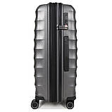 Набір валіз Франція (L M S-3шт) поліпропілен сіра/Airtex 242, фото 6