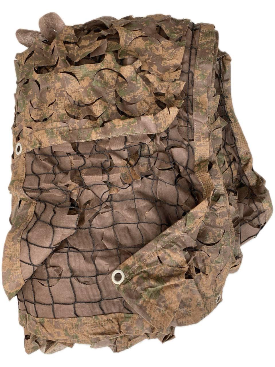 Сітка маскувальна з основою для бліндажів, окопів, авто, пікапа, позашляховика та техніки "Осінь №2", фото 1