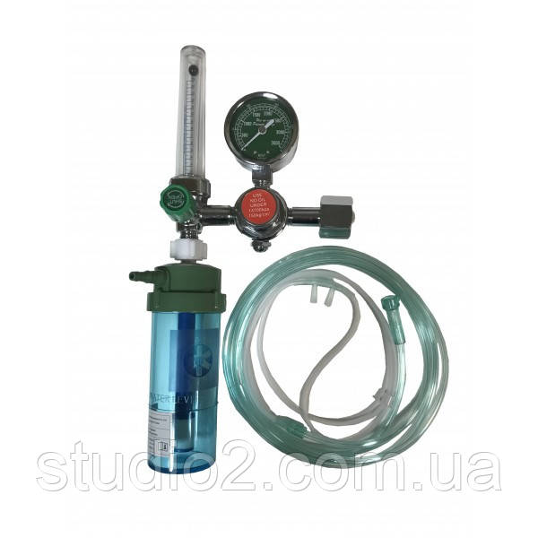 Y-006 Зволожувач кисню з розходоміром та редуктором. (Кисневий регулятор), фото 1