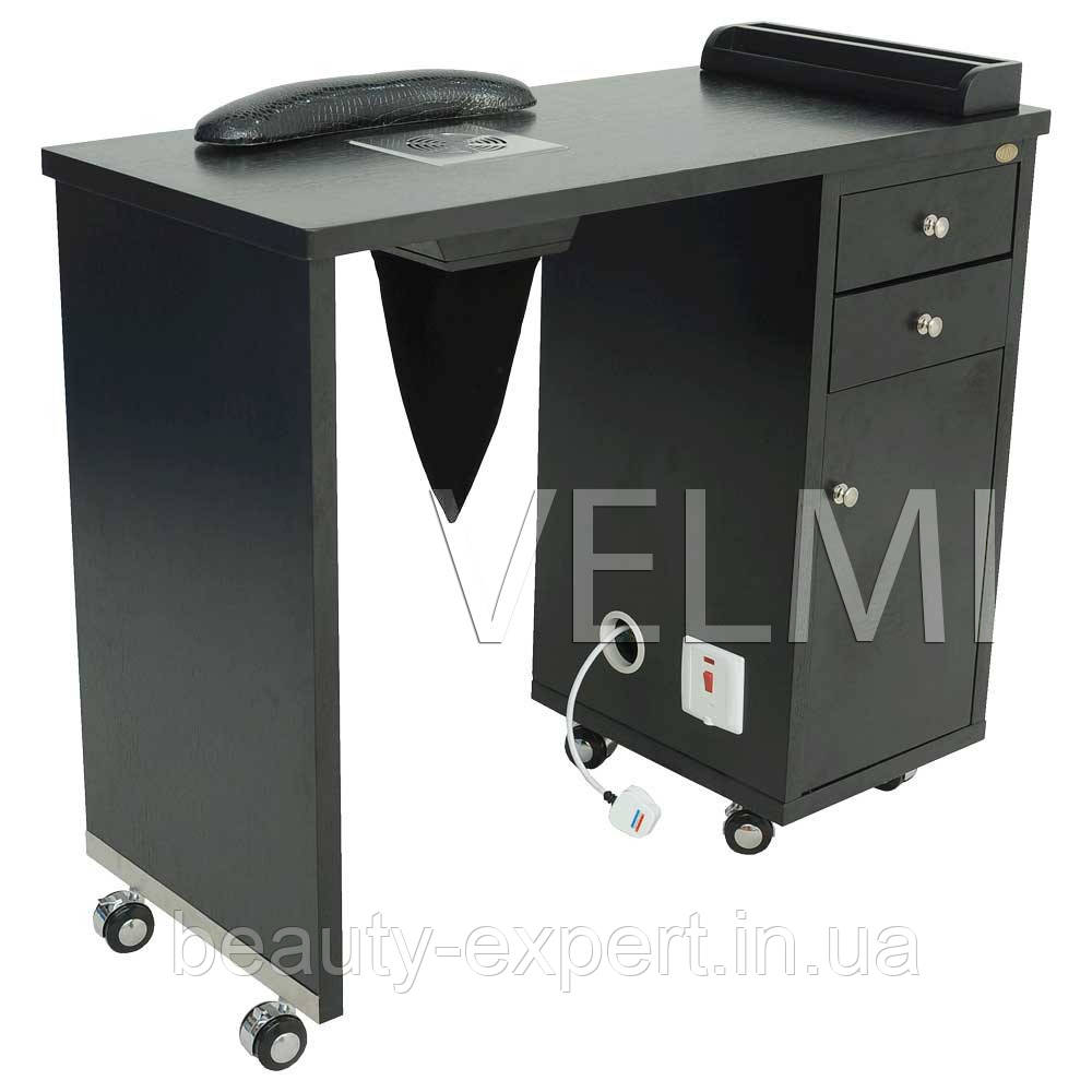 Стіл для манікюру ALFA стіл однотумбний в салони краси для майстра манікюру VM122, фото 1