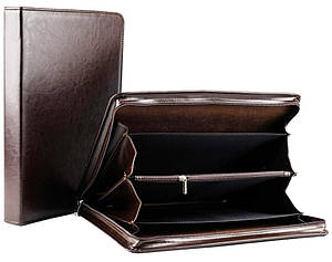Ділова папка Амо зі штучної шкіри коричнева
