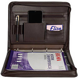 Ділова папка Амо зі штучної шкіри коричнева