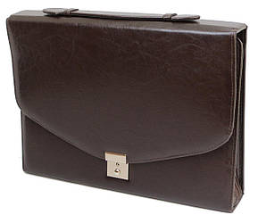 Ділова папка Jpb із еко шкіри коричнева