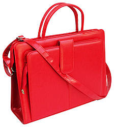 Ділова сумка-портфель Jpb із еко шкіри червона