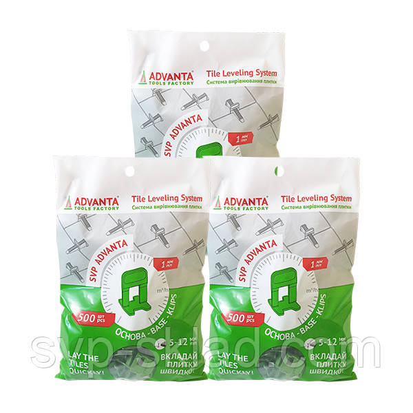 Кліпса 1 мм СВП АДВАНТА 1500 шт, фото 1