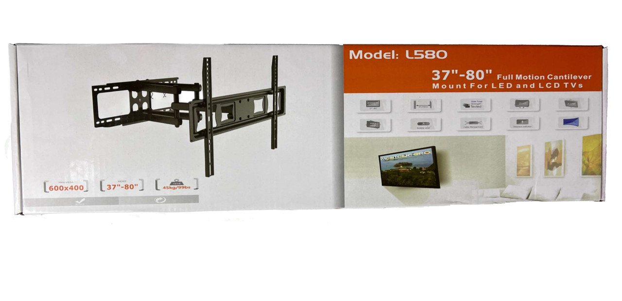 Настінне кріплення для телевізора консольне 37"-80" L580 5шт 6910, фото 1