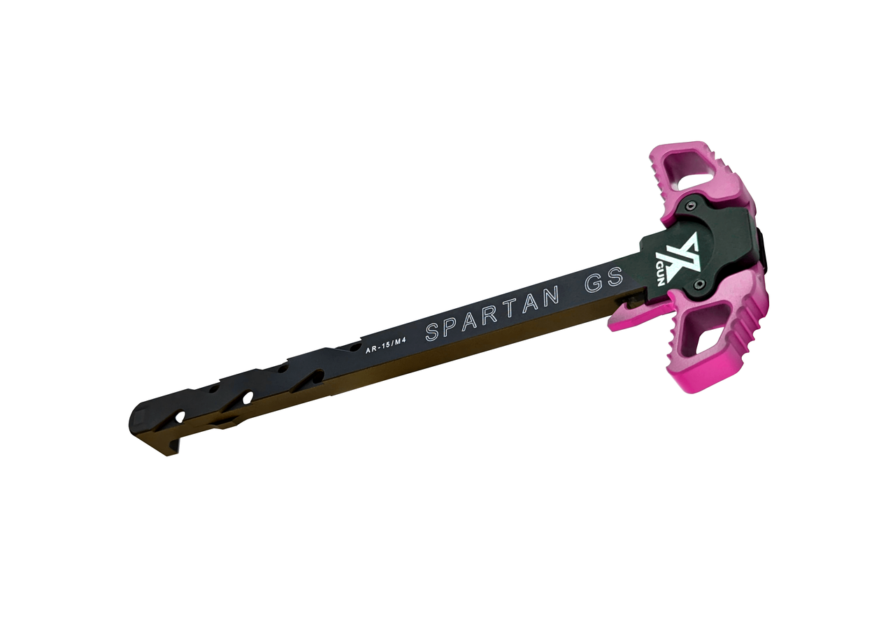 Рукоятка зведення Xgun Spartan GS двостороння AR15, pink, фото 1