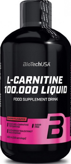 Карнитин BioTech L-Carnitine 100 000 500 мл вишня