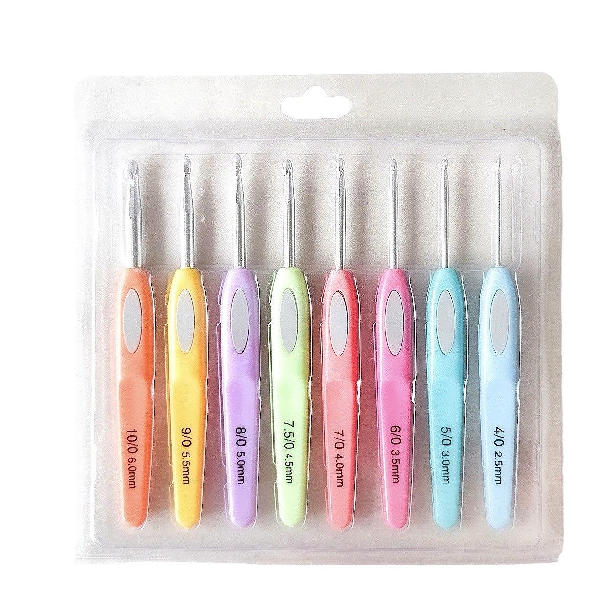 Набір гачків з пластмасовою ручкою (8 шт) № 2,5-6, фото 1