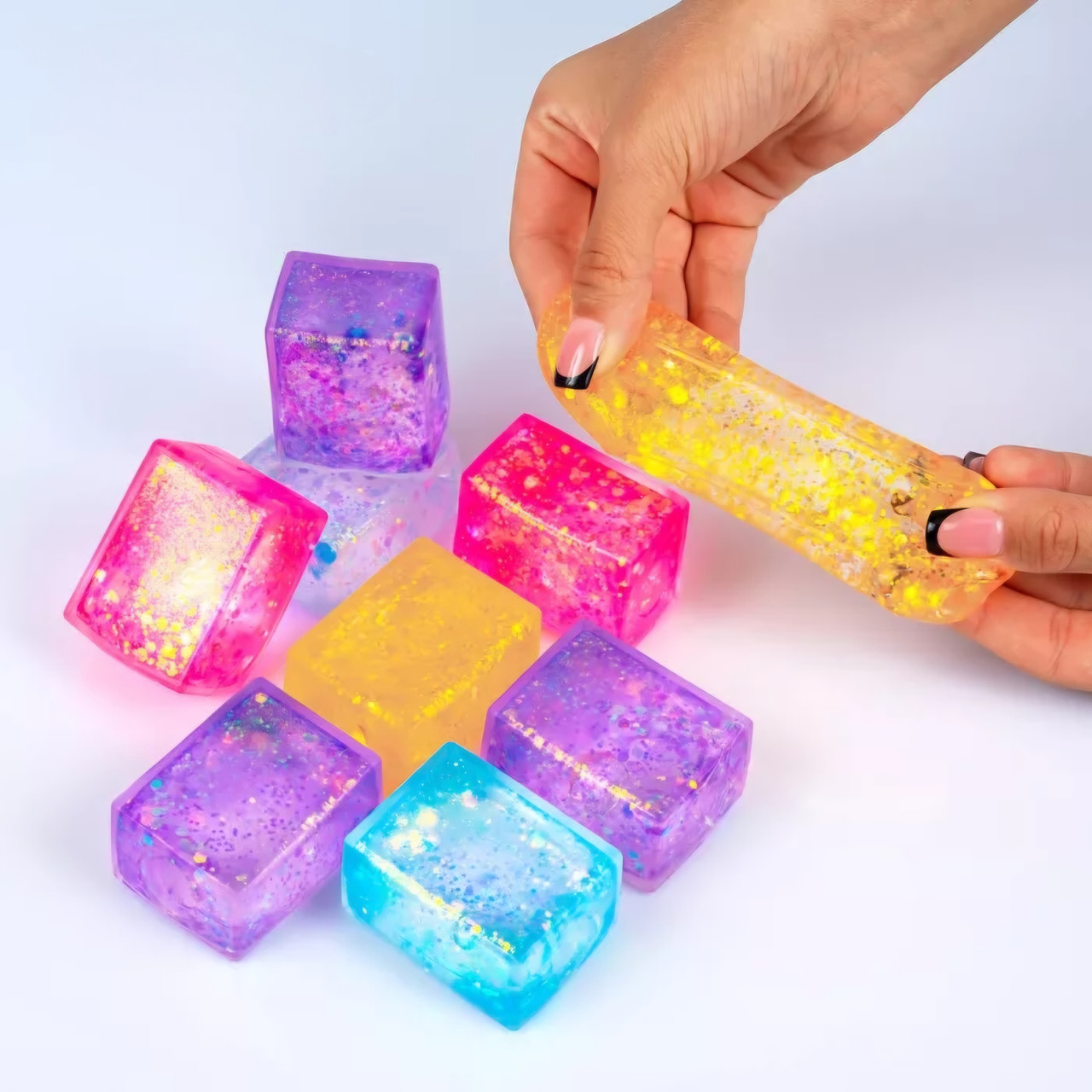 Іграшка тягучка антистрес Прямокутник, 5 см 12 шт упаковка