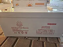 Акумулятор гелевий Solarium 250 Ah 12 V для джерел безперебійного живлення, 69 кг!