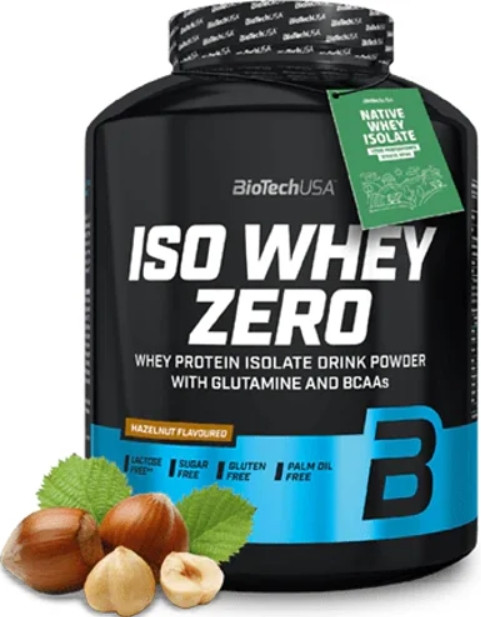 Чистий ізолят сироваткового білка BioTech Iso Whey Zero 2,27 кг лісовий горіх