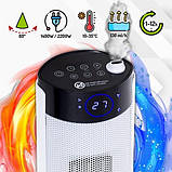 Тепловентилятор зі зволожувачем, керамічний обігрівач Adler AD 7730 (2200 Вт, до 25м2, таймер, компактний), фото 6