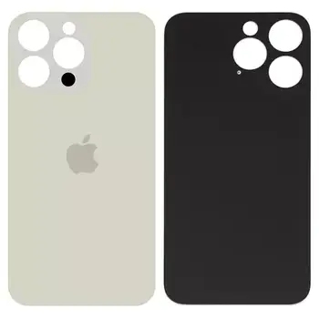 Задня панель корпусу для iPhone 14 Pro Max, золотиста, не потрібно знімати скло камери, big hole