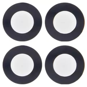 Скло камери для iPhone 14, iPhone 14 Plus, чорне, без рамки, комплект 2 шт., фото 1