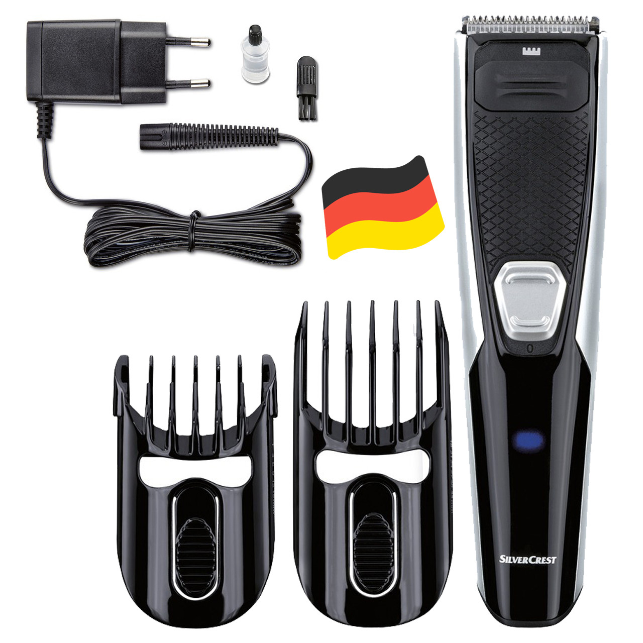Машинка для стриження, тример для волосся й бороди SilverCrest SHBS 500 E4 (60 хв, Німеччина), фото 1