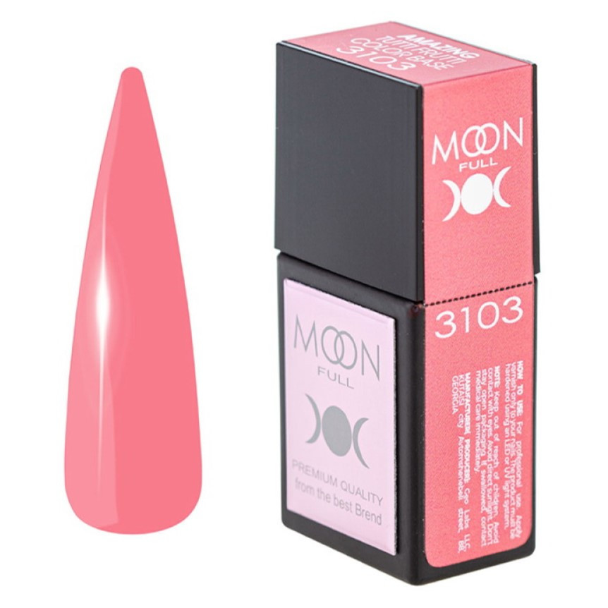 База Moon Amazing Tutti Frutti Color Base №3103, 12 мл, коралловый