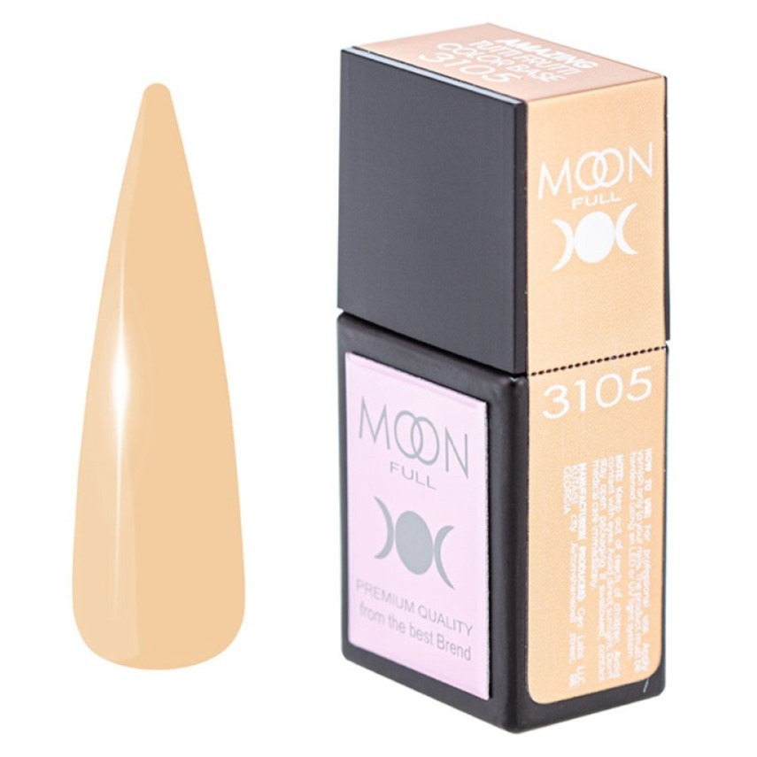 База Moon Amazing Tutti Frutti Color Base №3105, 12 мл, желто-оранжевый