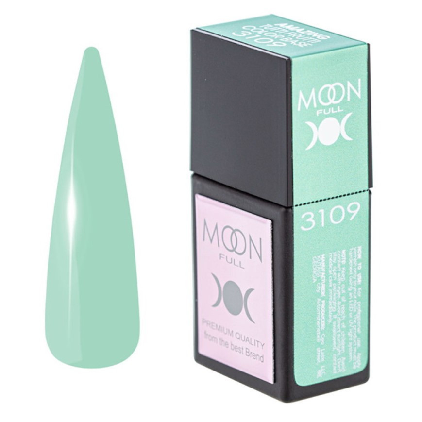 База Moon Amazing Tutti Frutti Color Base №3109, 12 мл, мятный