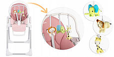Дитячий стільчик для годування Nukido Belo + іграшки, фото 2