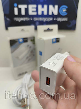 Мережевий ЗП WUW T52 Type-C 1USB 2.4A EU (Білий), фото 1