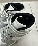 Кросівки дитячі високі хайтопи air Force white Kimbo-o 27-32 сірий, фото 3