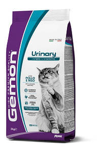 Сухий корм для кішок профілактика сечокам'яної хвороби Gemon Urinary з куркою та рисом 7 кг
