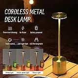 Світлодіодні бездротові нічні світильники настільні лампи, що перезаряджаються., фото 2