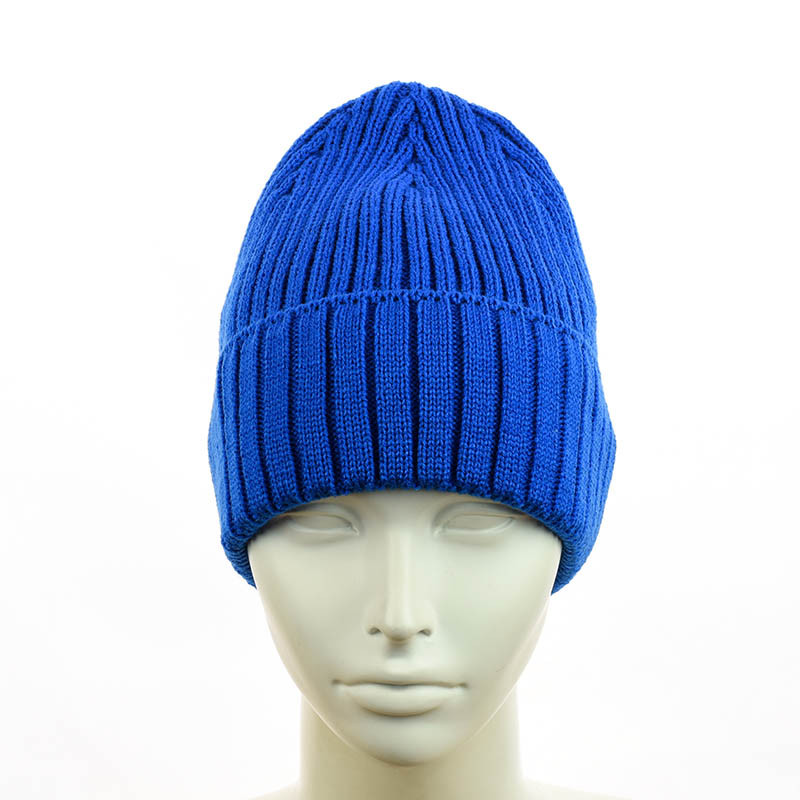 Зимняя шапка-біні "Катрін" синій