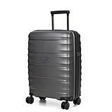 Набір валіз Франція (L M S-3шт) поліпропілен сіра/Airtex 242, фото 3