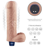Мультишвидкісний вібратор Real Softee Rechargeable Vibrating Dildo 9.0, фото 4