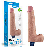 Мультишвидкісний вібратор Real Softee Rechargeable Vibrating Dildo 10.0, фото 2