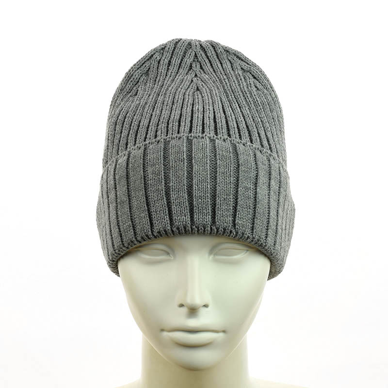 Зимняя шапка-біні "Катрін" сірий, фото 1