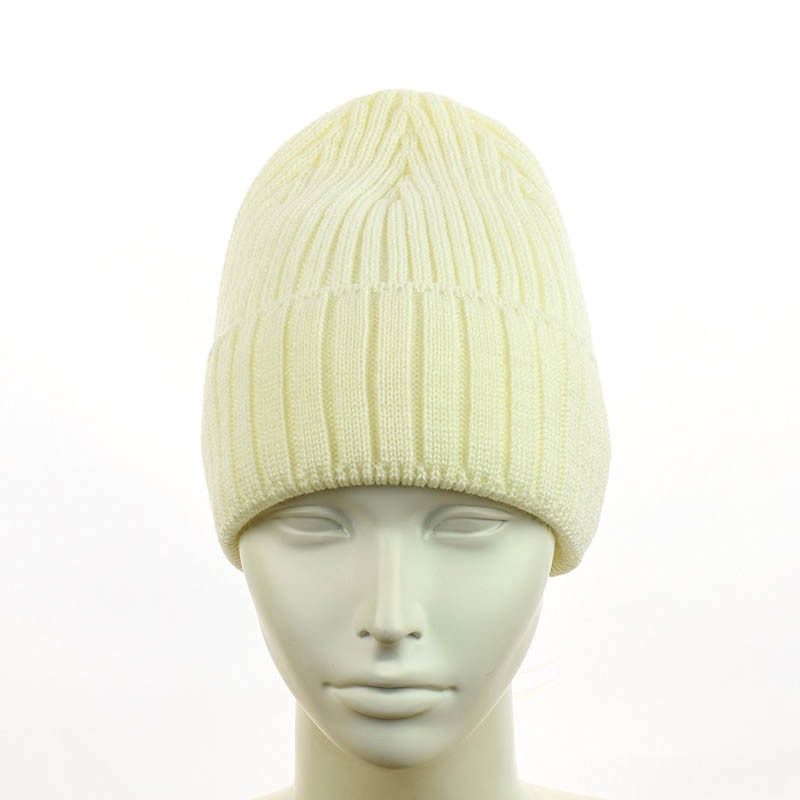Зимняя шапка-біні "Катрін" молочний