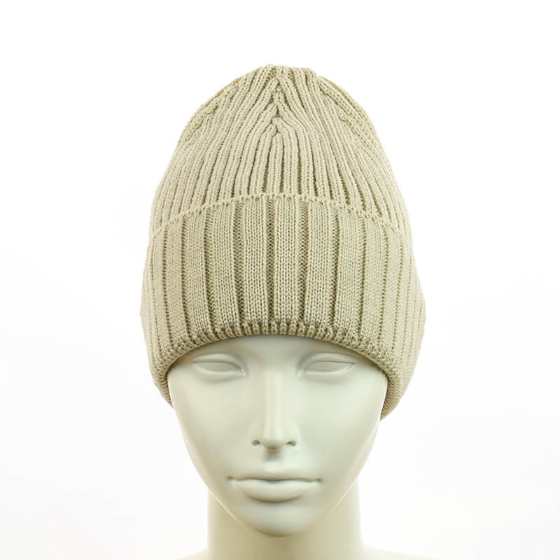 Зимняя шапка-біні "Катрін" світло-бежевий